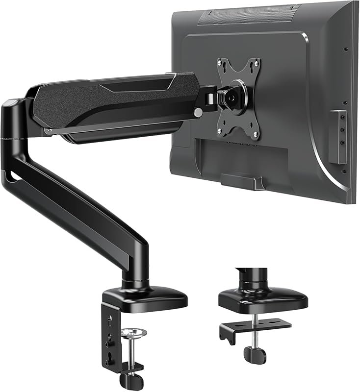 MOUNTUP Gaming Single Monitor Arm for up to 32-inch Screens, Height Ad