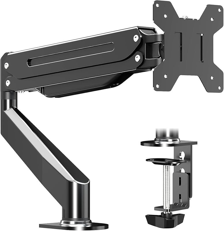 Suptek Gaming Gas Spring Monitor Arm, Fully Adjustable Desk Mount for 