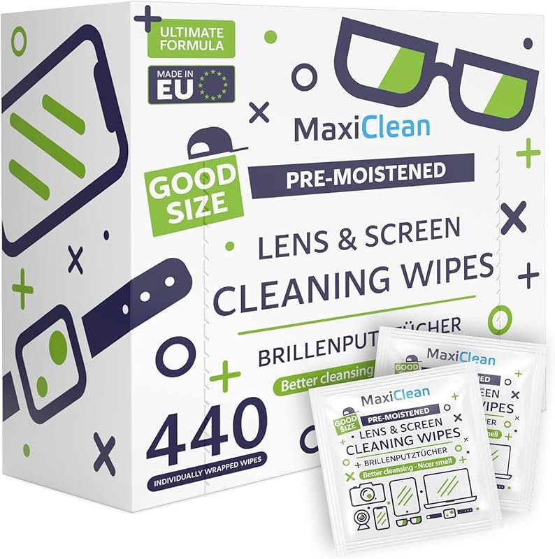 440 Pack Lens Cleaning Wipes for Eyeglasses, Laptop Screens, Sunglasse
