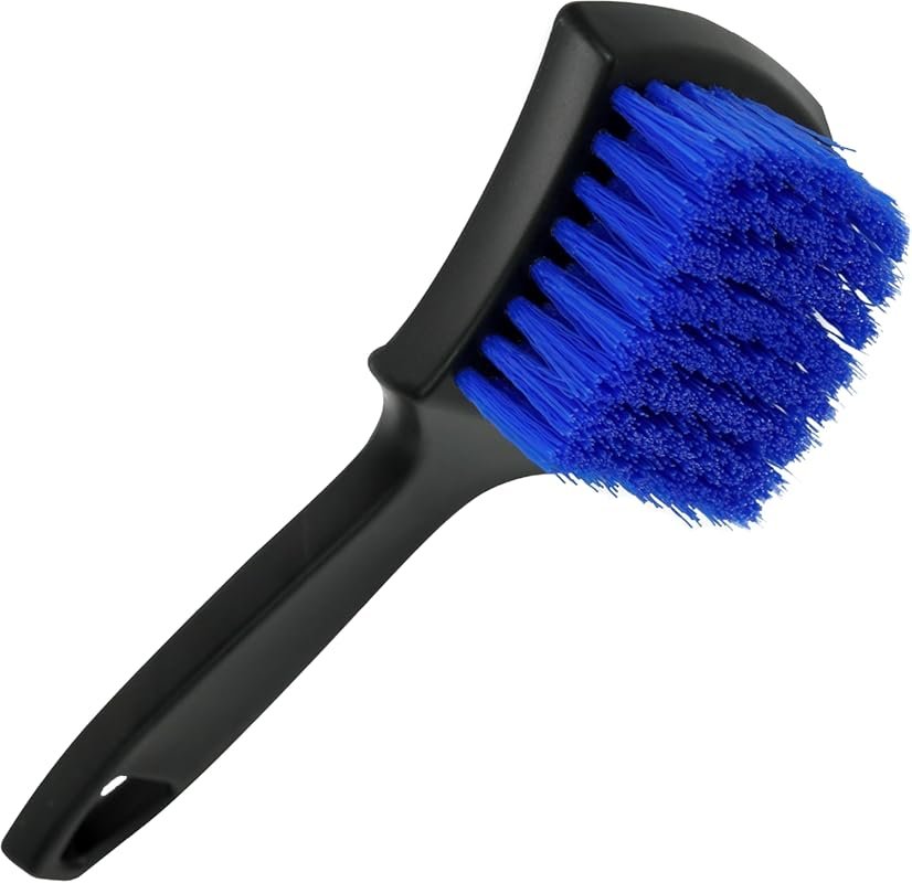 Viking Car Interior Scrub Brush for Floor Mats, Compact Bristles for D