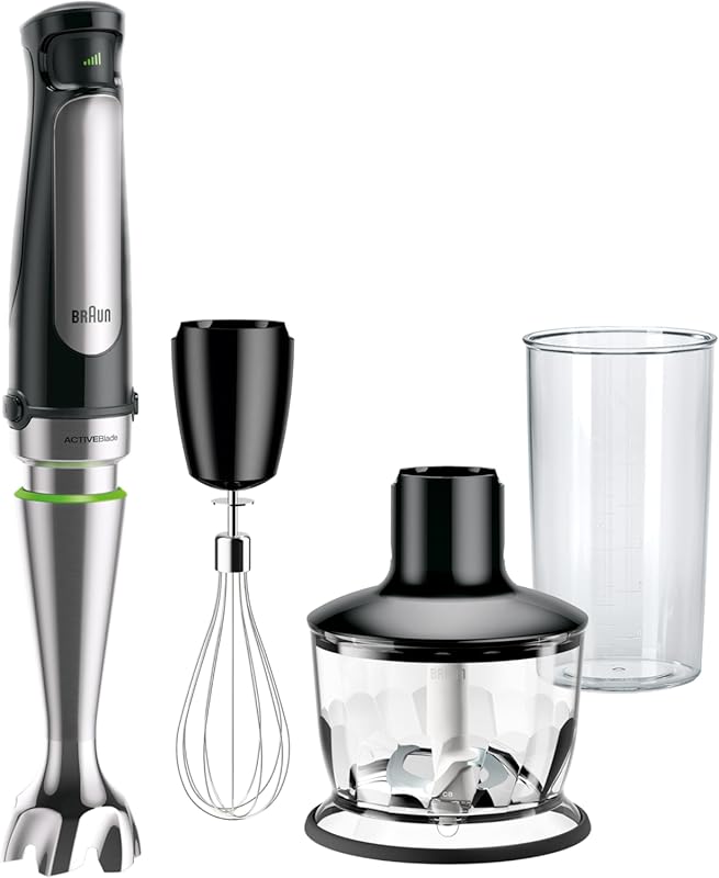 Braun MultiQuick 7 3-in-1 Immersion Blender with Food Processor for Ch