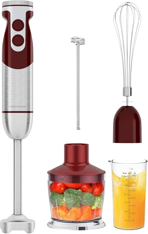 MegaWise Pro Titanium Reinforced 5 in1 Immersion Hand Blender, Powerfu