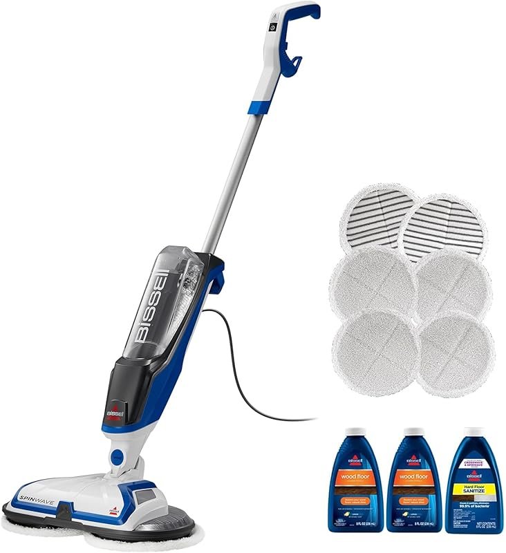 Bissell SpinWave Hard Floor Spin Mop Cleaner with Washable Pads for St