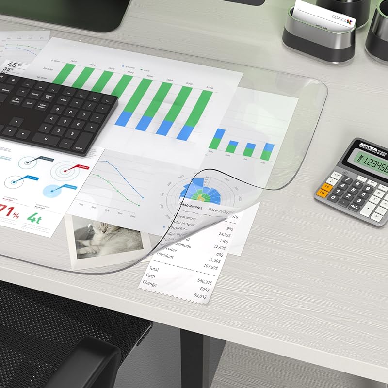 Oterri Clear PVC Writing Desk Pad