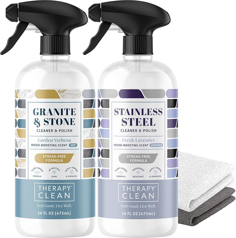 Therapy Granite and Stainless Steel Cleaner Bundle