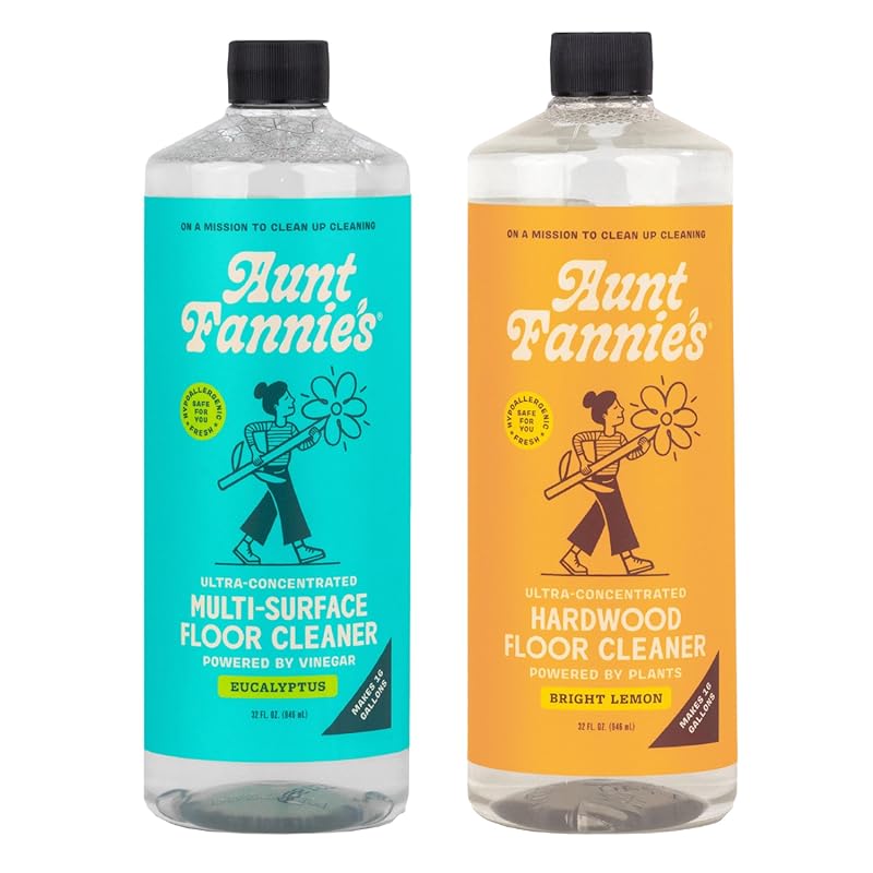 Aunt Fannie's Floor Cleaner Vinegar Wash and Hardwood Floor Cleaner in