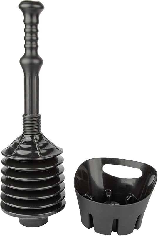 JS Jackson Supplies Heavy Duty Bellows Accordion Toilet Plunger with I