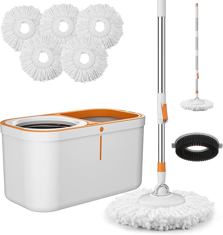 Spin Mop with Five Heads