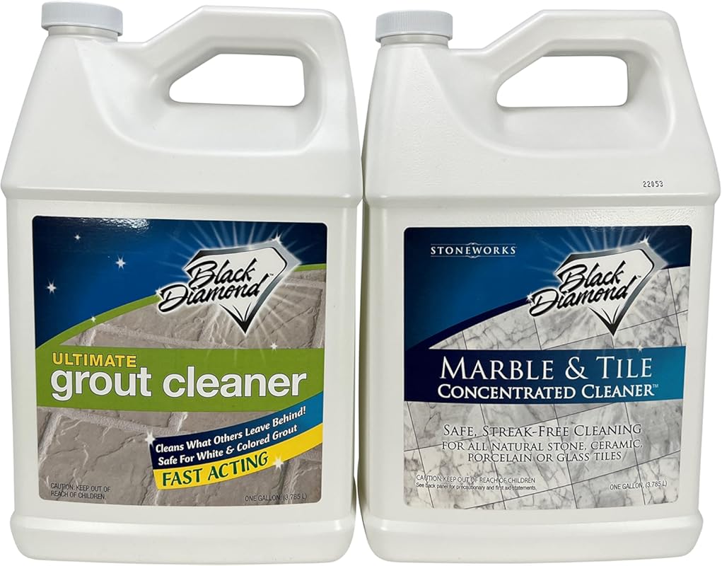 Marble and Tile Floor Cleaner with Acid-Free Grout Cleaner for Granite