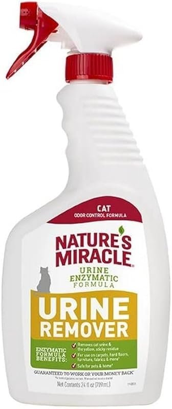 Nature's Miracle Cat Urine Remover with enzymatic formula, 24 ounces, 