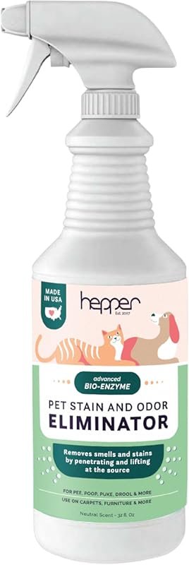 Hepper Bio-Enzyme Pet Stain and Odor Eliminator Spray for Dog and Cat 