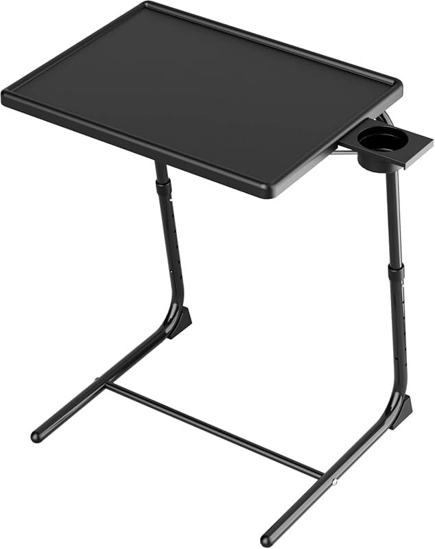 Allpop TV Tray Table, Adjustable TV Dinner Tray for Eating, Folding La