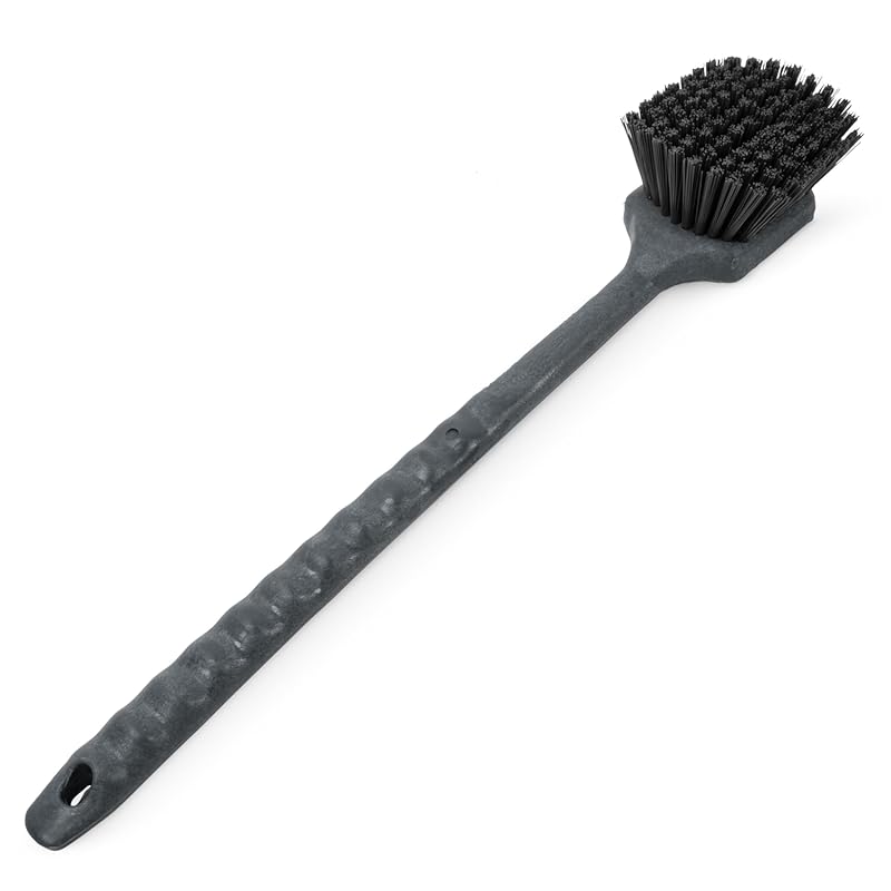 SPARTA 20-Inch Long Handle Utility Scrub Brush, Large Plastic Bristles