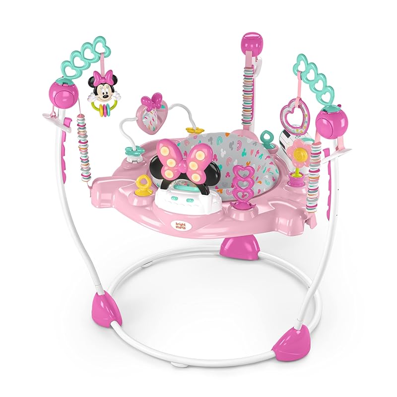 Best Baby Jumperoo: Bright Starts Disney Minnie Mouse Jumper with 360-
