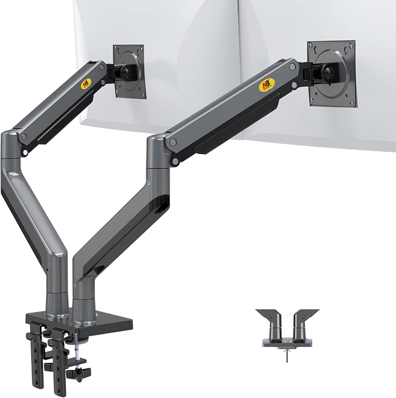 North Bayou G35 dual monitor arm for 22–32 inch, full motion, adjustab