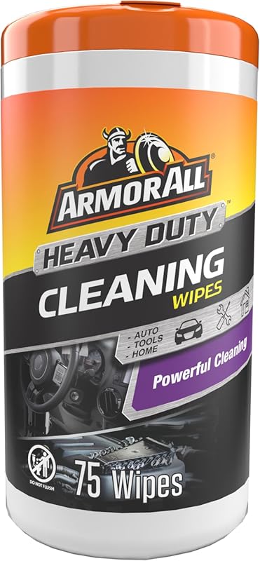Armor All Heavy Duty Car Cleaning Wipes, Disposable Interior and Exter