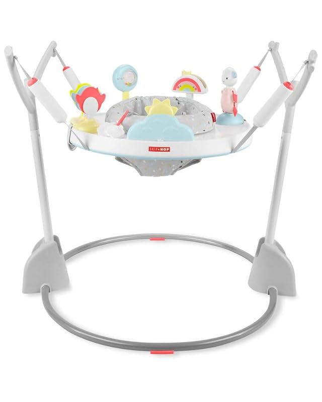 Skip Hop Baby Activity Play Bouncer in Silver Lining Cloud Foldable fo