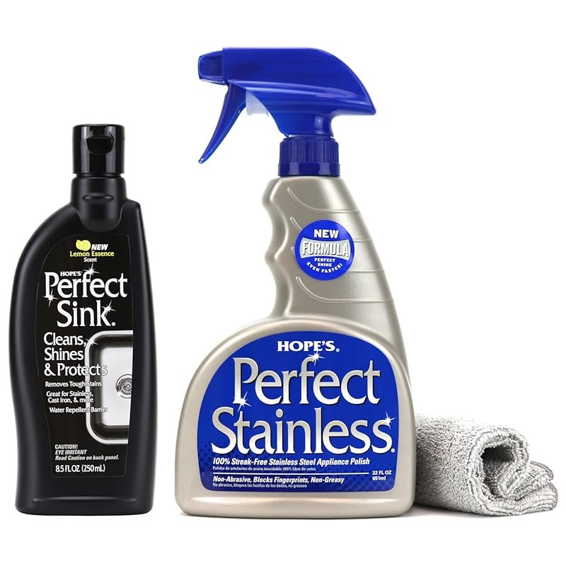 HOPE'S Sink Cleaner and Polish for Composite Sinks with Stainless Stee