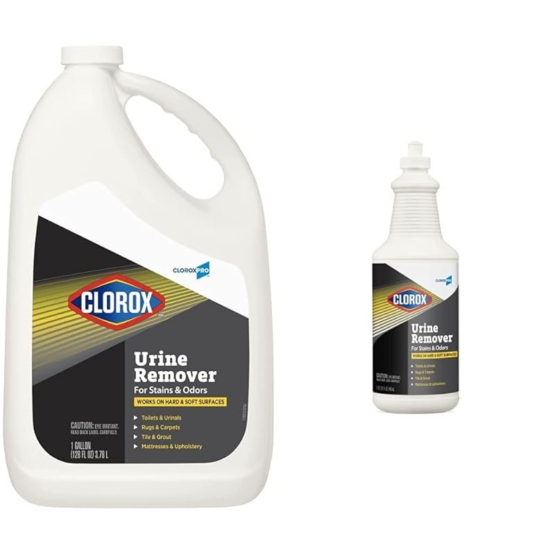 CloroxPro Urine Remover for stains and odors on floors, available in 3