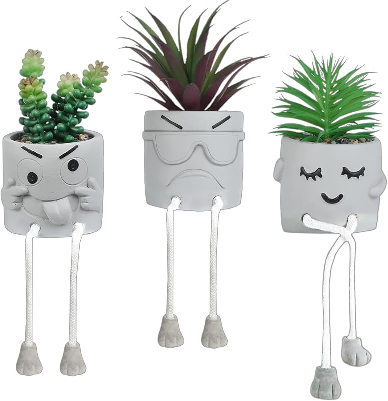OLEEK Small Fake Plant Office Desk Decor - Desk Plants for Office Deco