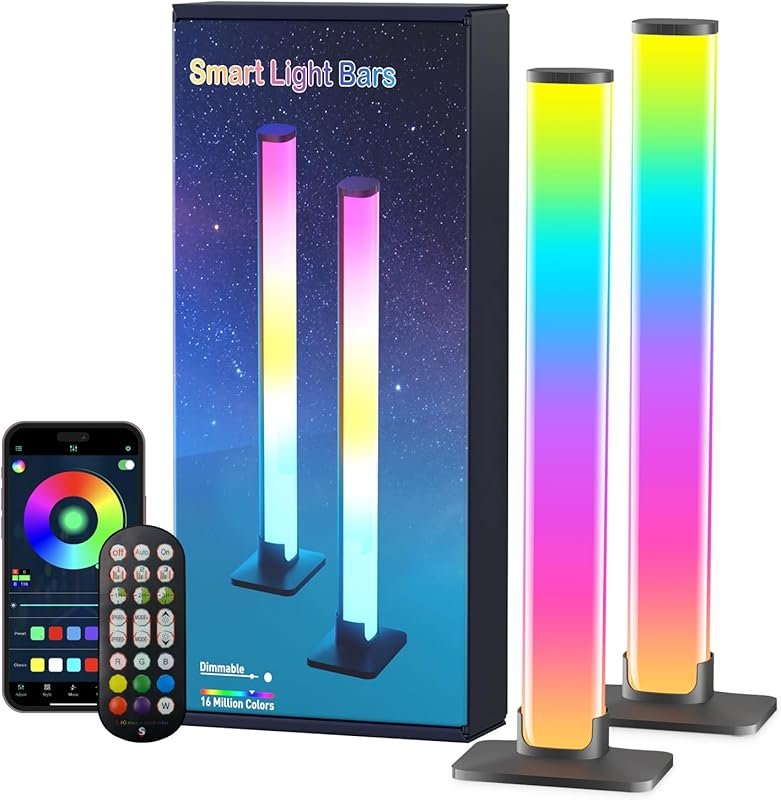 Smart RGB Light Bar with 16 Million Colors and Dynamic Music Sync for