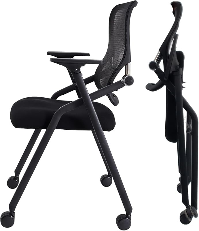 PRO, Stackable & Foldable Conference Room Chairs with 2X Thick Cushion