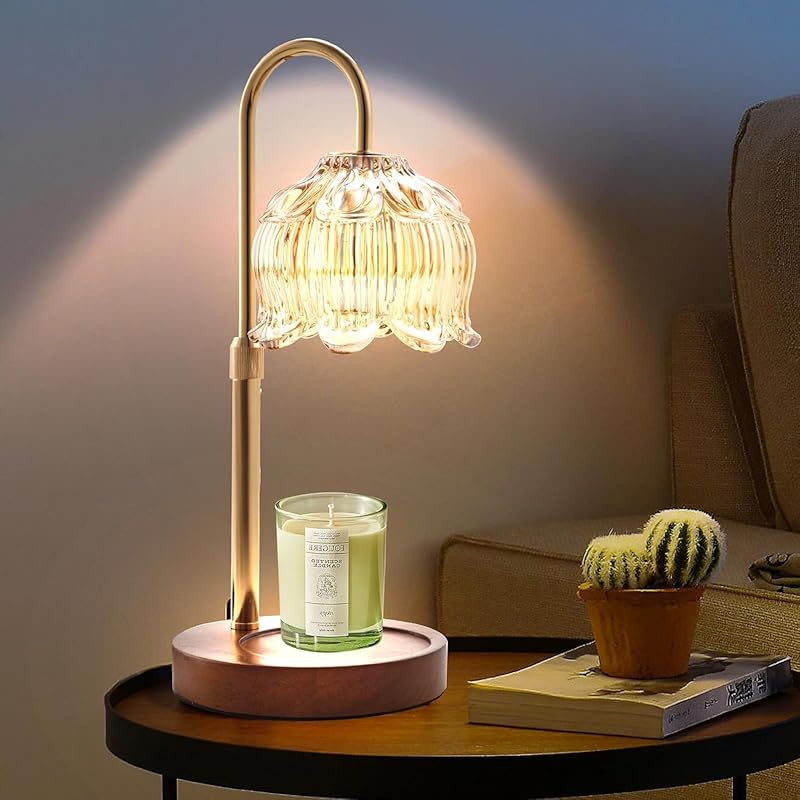 GEEZO Electric Candle Warmer Lamp with Timer and Dimmer for Home and B