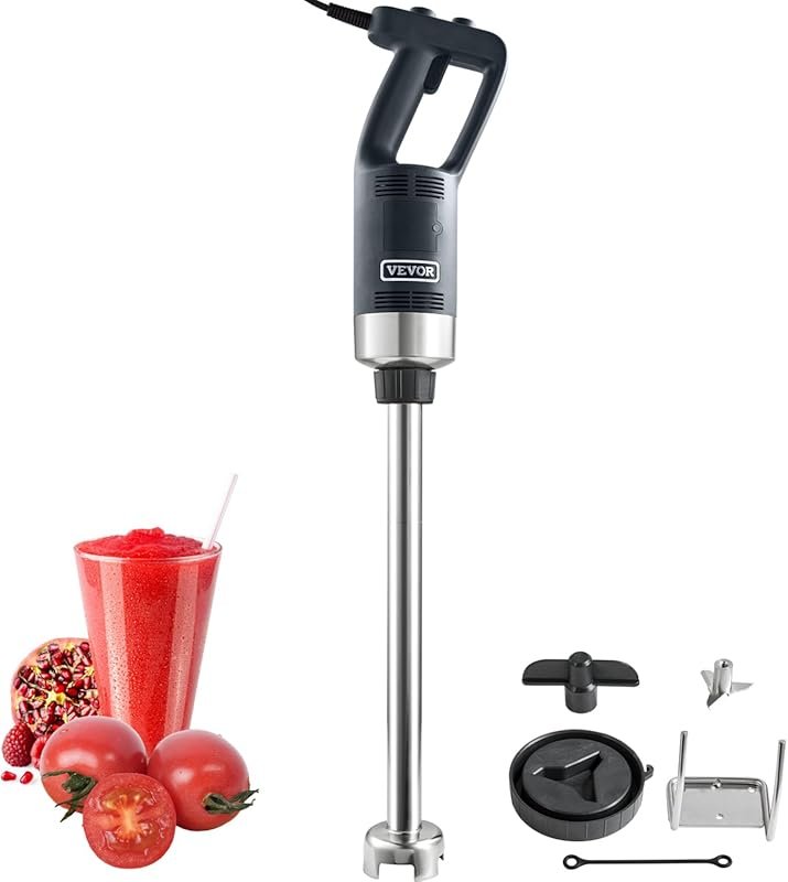 VEVOR Commercial Immersion Blender with 500-Watt Motor, Variable Speed