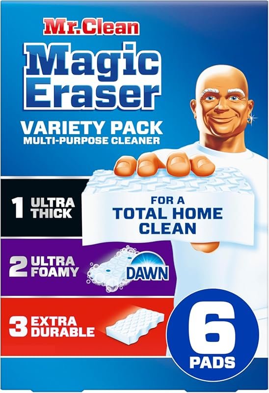 Mr. Clean Magic Eraser Sponge Variety Pack with Six All-Purpose Cleani