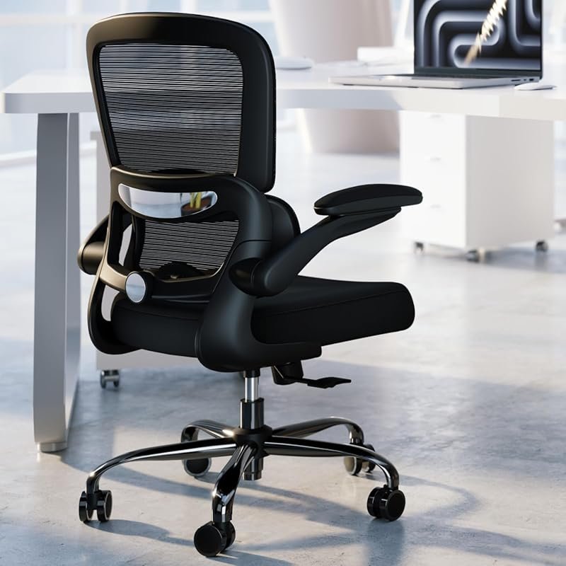 Ergonomic Desk Chair with Adjustable Lumbar Support and Mesh Back for 