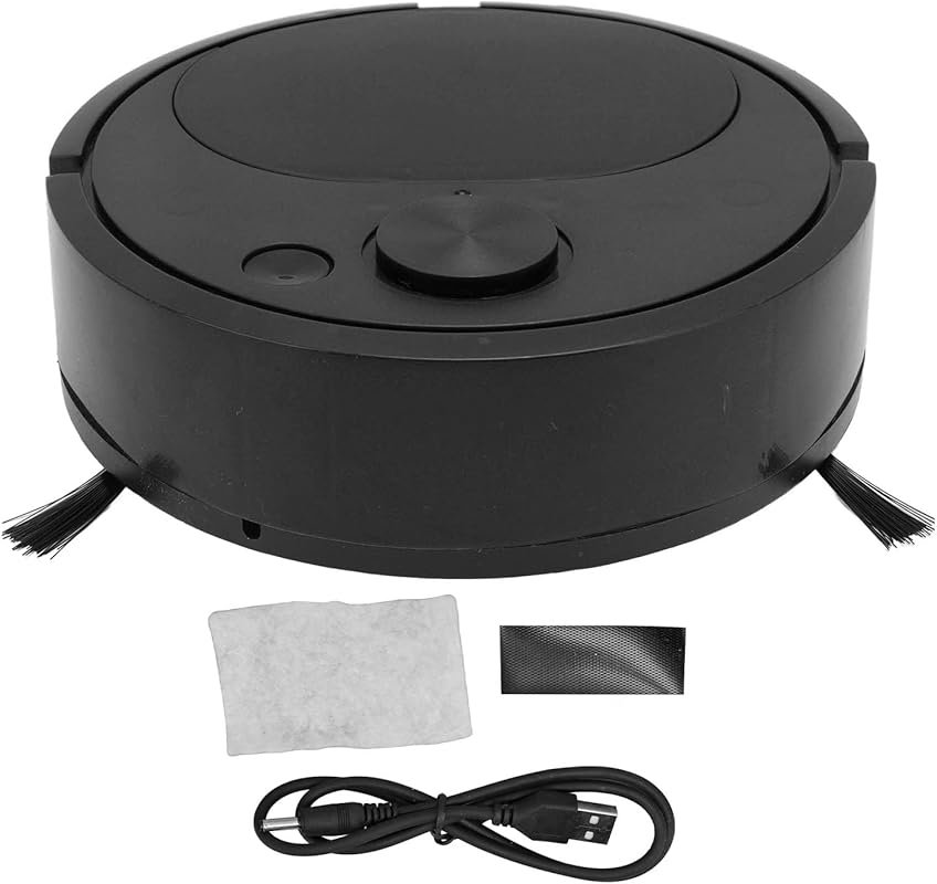 Pwshymi Mini Smart Sweeping Robot Vacuum with USB Charging for Hardwoo