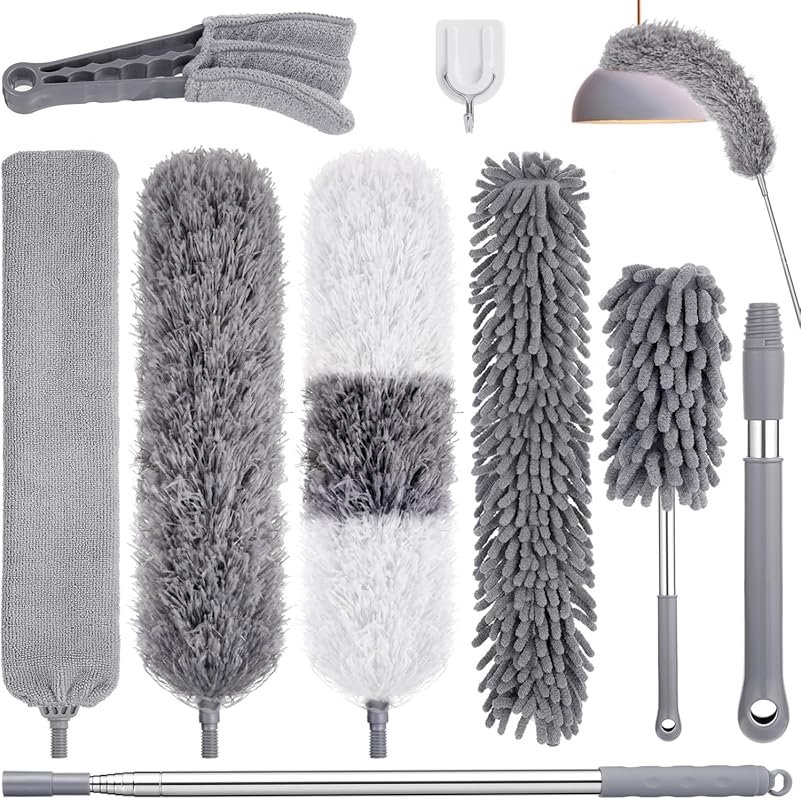 Nine Piece Extendable Microfiber Duster Set