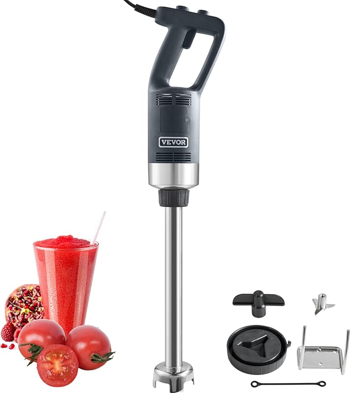 Vevor 750W Commercial Hand Mixer with Stainless Steel Blade for Soups 