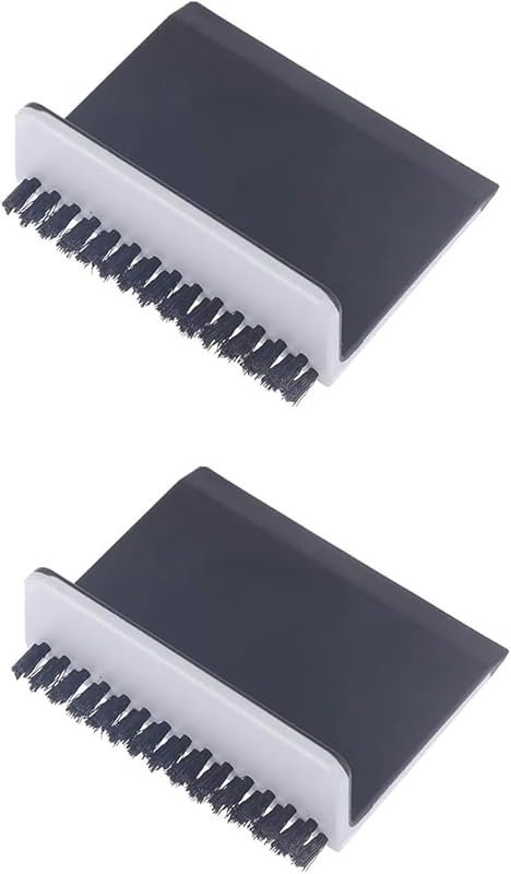 Two Piece Black Kitchen Sink Squeegee Cleaner and Countertop Brush for
