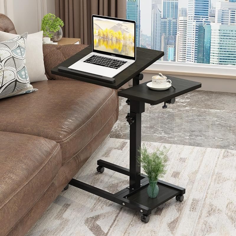 TigerDad Mobile Adjustable Height Laptop Stand PC Portable Laptop Swiv