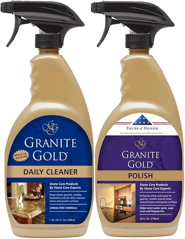 Granite Gold Daily Cleaner and Polish Spray for Granite, Marble, Quart