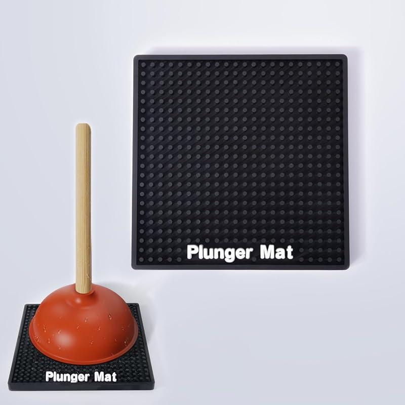 Fast Drying Air Mat Plunger Tray for Toilet Plunger Storage to Catch D