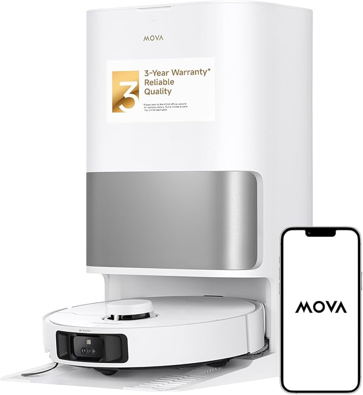 Mova P10 Pro Ultra Robot Vacuum with 13000Pa Suction and Carpet Liftin