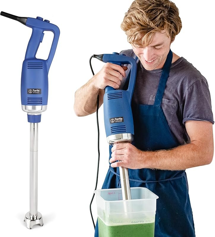 TK Commercial 750-Watt Immersion Blender with Variable Speed Motor Rea