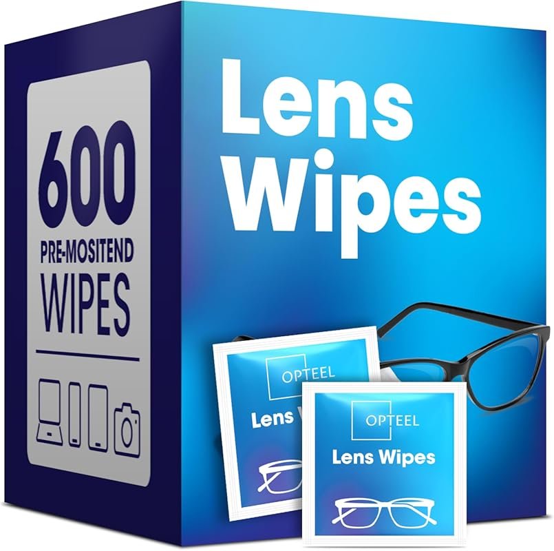 600 Count Lens Cleaning Wipes for Eyeglasses, Sunglasses and Camera Le