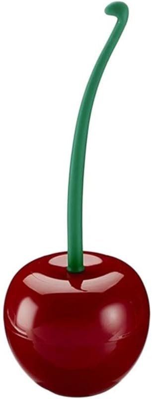 Free Standing Cherry Shaped Toilet Brush and Holder Set with Long Hand