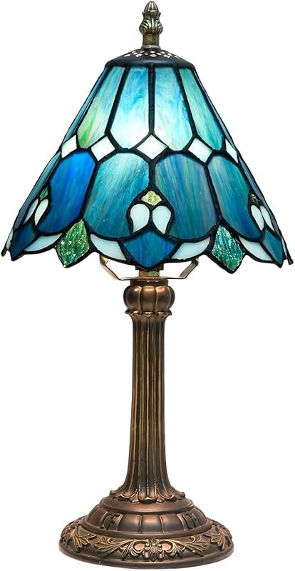 Tiffany Lamp Bedside Table Lamp-Nightstand,Stained Glass Lamp for Bedr