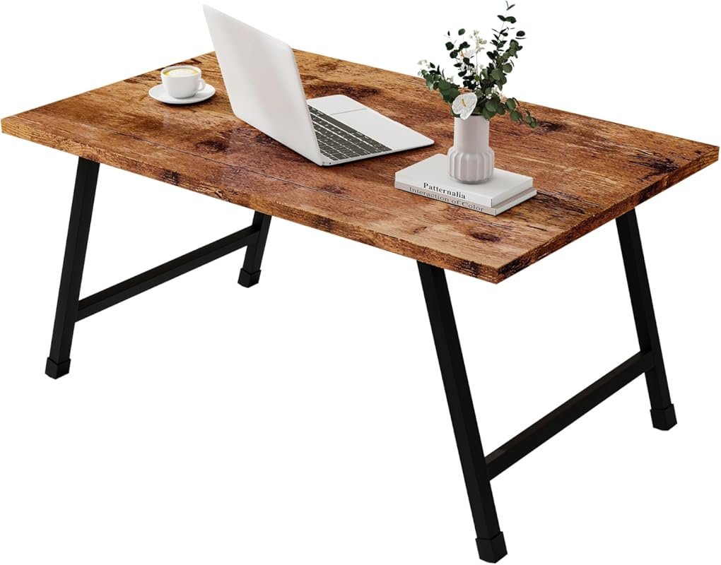 Stylish Foldable Rectangular Coffee Table, Compact and Sturdy Design f