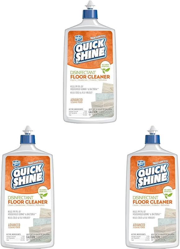 Quick Shine Disinfectant Floor Cleaner, 27 oz, Kills 99.9% Germs with 