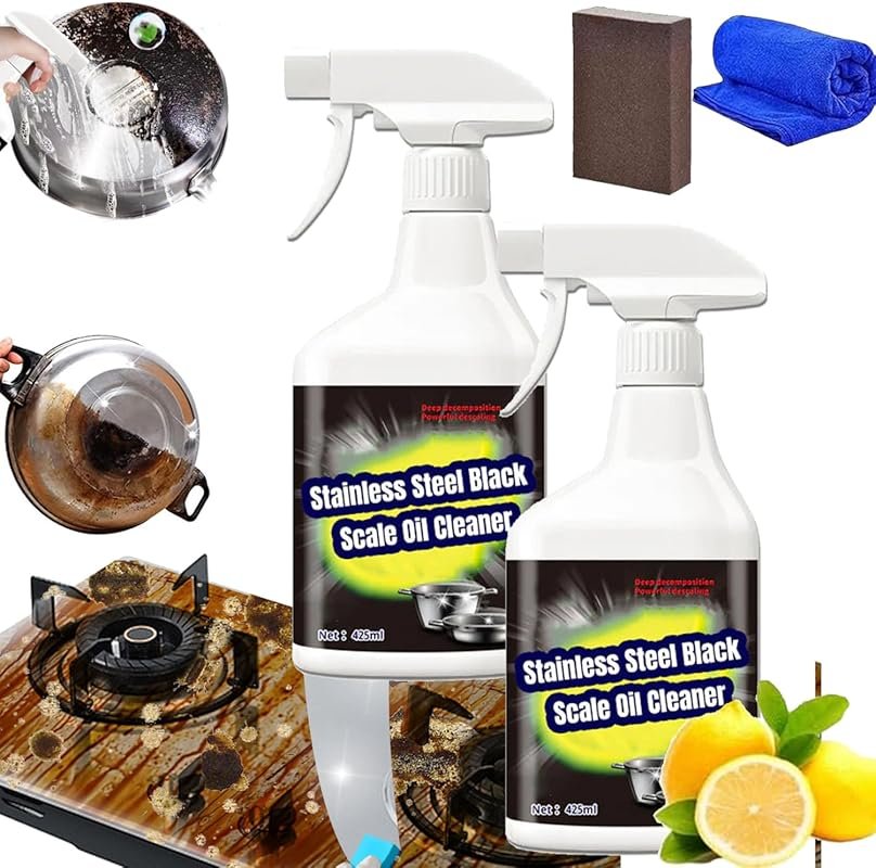 Stainless Steel Black Scale Oil Cleaner