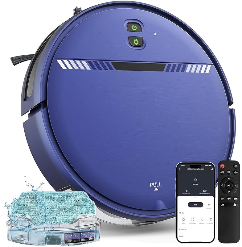XIEBro Life Robot Vacuum and Mop Combo with Smart App Control for Pets