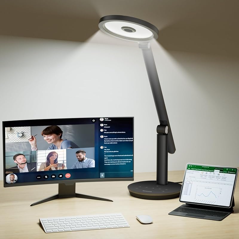 Honeywell H6 Sunturalux Eye-Caring LED Desk Lamp with Dimmable Light a