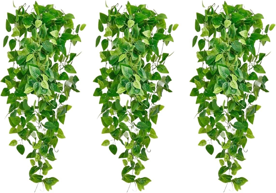Fake Hanging Ivy Vines Set for Indoor Room Decor and Aesthetic Home De