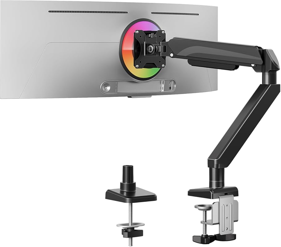 MOUNTUP heavy-duty single monitor arm for 27 to 42 inch ultrawide scre
