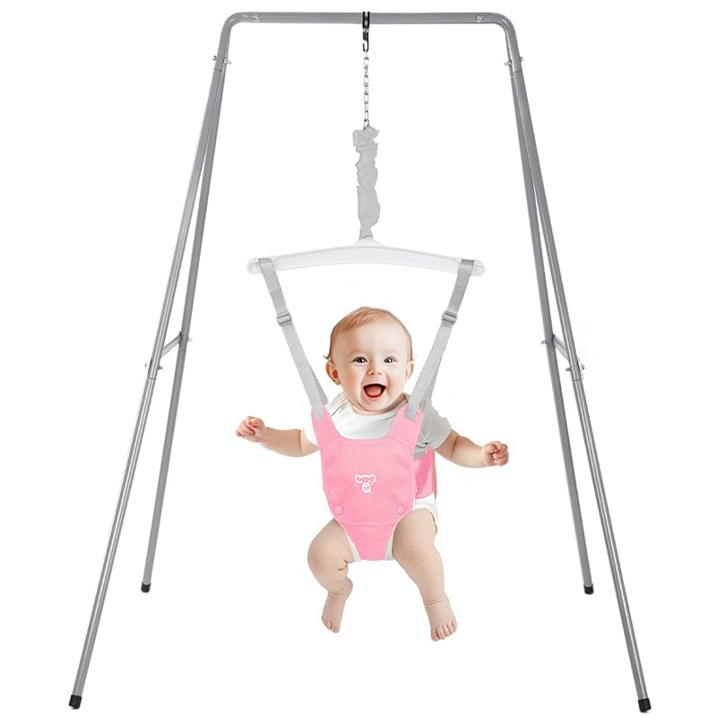 Baby Jumper with Stand for Babies 6-24 Months, Easy to Assemble and St